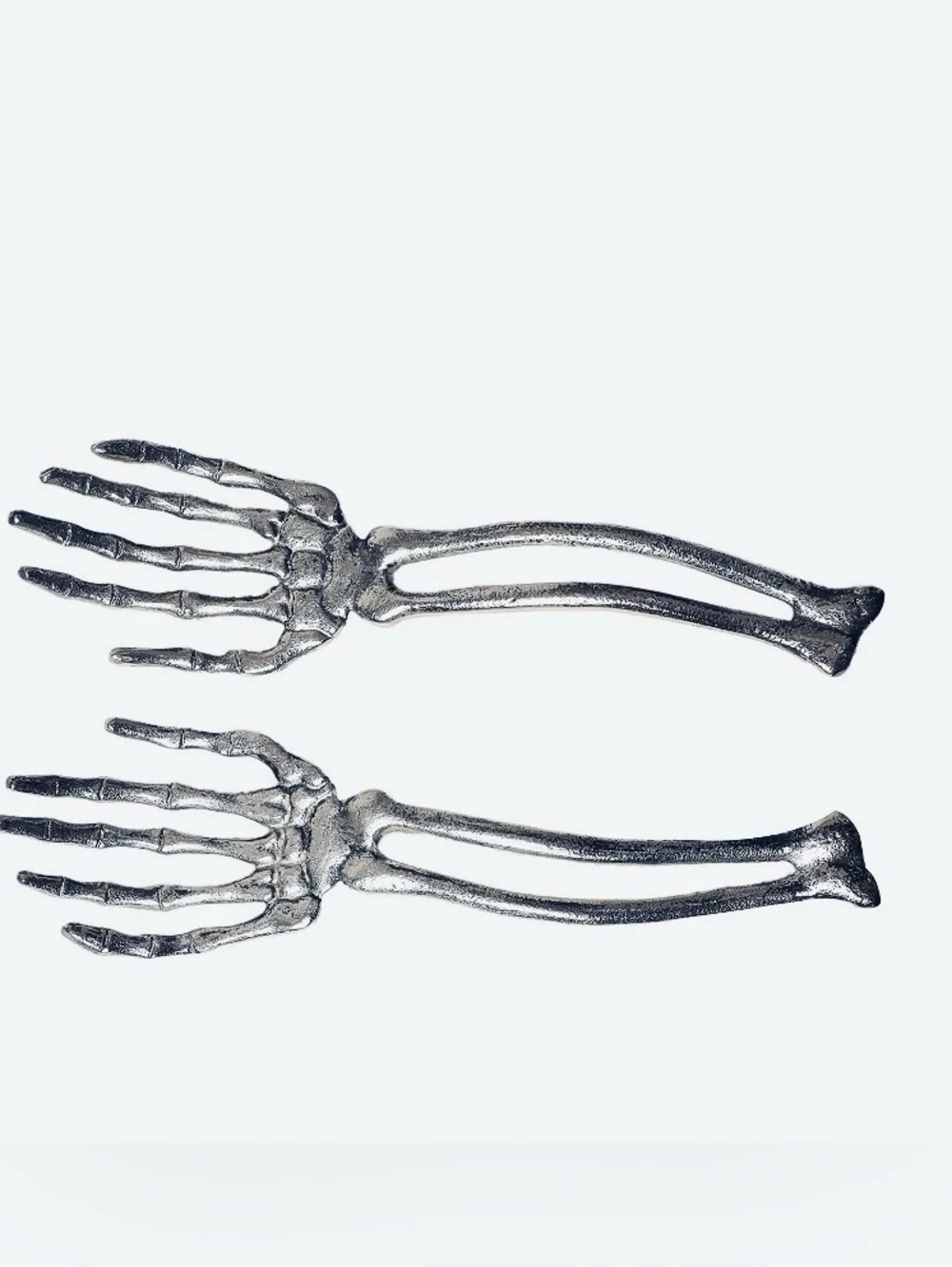 NWT Celebrate Together™ Metal Halloween Skeleton Hand Salad Servers